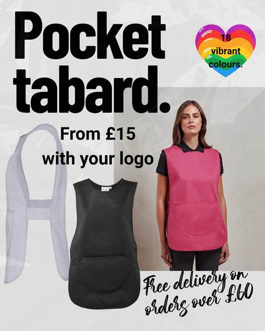 Pocket Tabards for Cleaning, Hospitality Roles.