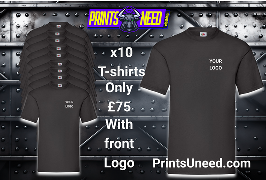 x10 T-shirts £75 Bundle